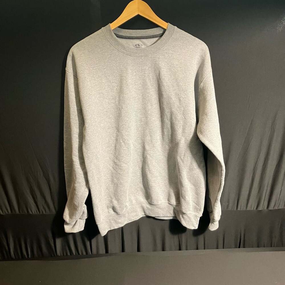 Athletic Works Sweatshirt Size M Gray Fleece Crewneck